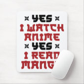 Ja Ik kijk Anime Ja Ik lees Manga Muismat (Met muis)