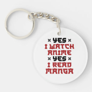 Ja Ik kijk Anime Ja Ik lees Manga Sleutelhanger