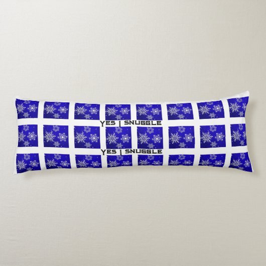 Ja, ik knuffel grappig winter sneeuw body pillow lichaamskussen (Achterkant)