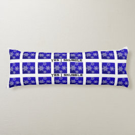 Ja, ik knuffel grappig winter sneeuw body pillow lichaamskussen