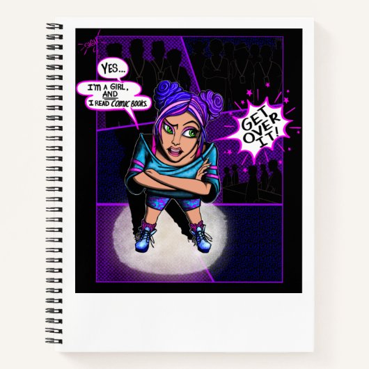 "Ja, ik lees stripboeken" leuke sketchbook Notitieboek (Voorkant)