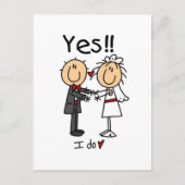 JA, ik maak Bride en Groom T-shirts en Gifts Briefkaart (Voorkant)