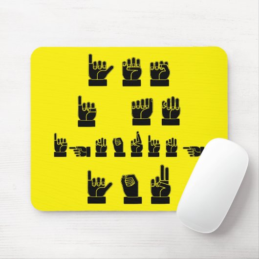 Ja, ik negeer je ASL #USAPatriotGraphics © Muismat (Met muis)