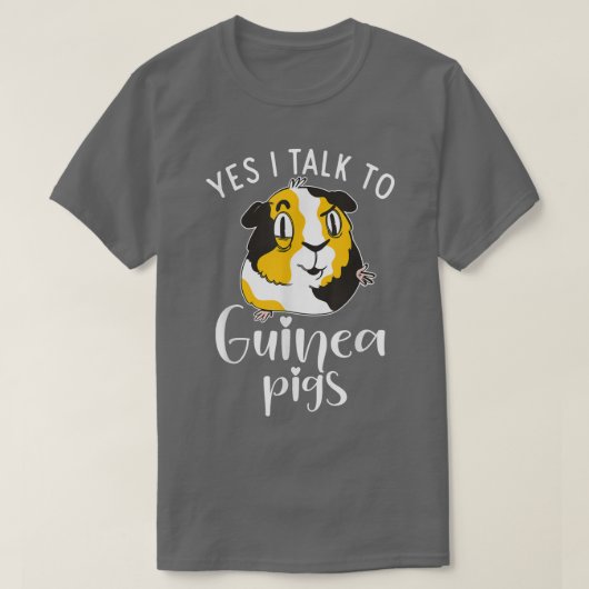 Ja, ik praat met Cute Guinee Pigs T-shirt (Design voorkant)