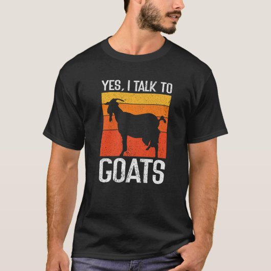 Ja, ik praat met geit van Boerderij. T-shirt (Voorkant)