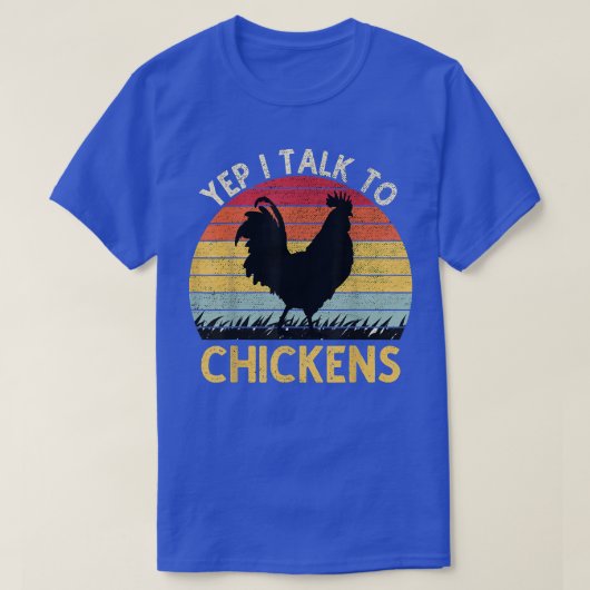 Ja, ik praat met kippen  Funny Chicken Boerderij T-shirt (Design voorkant)