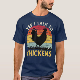 Ja, ik praat met kippen Funny Chicken Boerderij T-shirt