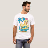 Ja, ik praat met kippen. t-shirt (Voorkant volledig)