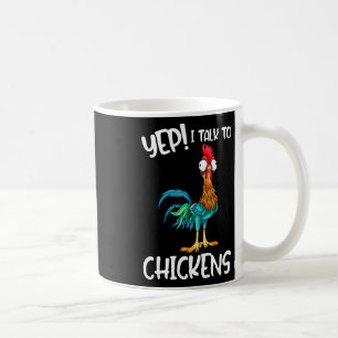 Ja, ik praat met kippen T-shirt Cute Chicken Buffs Koffiemok