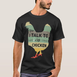 Ja, ik praat met kippen T-shirts Cute Chicken Buff