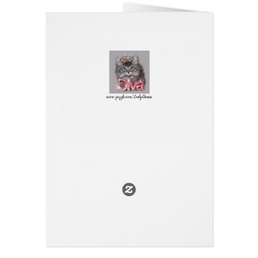 "Ja, ik regel!" Diva van een Kat (Achterkant)