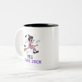 Ja, ik rijd tweekleurige koffiemok (Voorkant links)