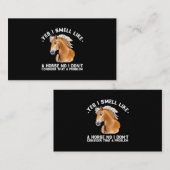 Ja, ik ruik als een paard dat ik niet kan beschouw visitekaartje (Voorkant / Achterkant)