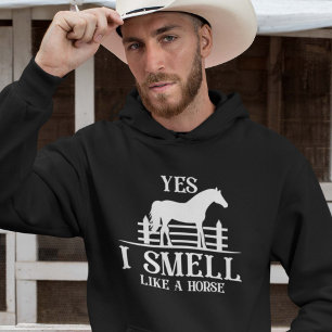 Ja, ik ruik als een paard hoodie