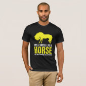 Ja, ik ruik als een paard in Gele T-shirt (Voorkant volledig)