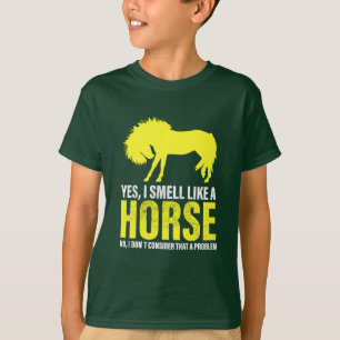Ja, ik ruik als een paard in Gele T-shirt
