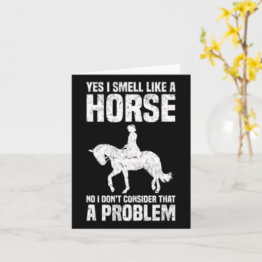 Ja, ik ruik als een paard, nee dat vind ik niet kaart (Gele Bloem)