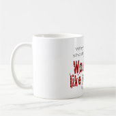 Ja, ik schiet wel als een meisje neer. Mok (Links)