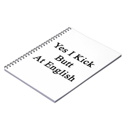 Ja, ik sla op in het Engels Notitieboek (Linkerzijde)