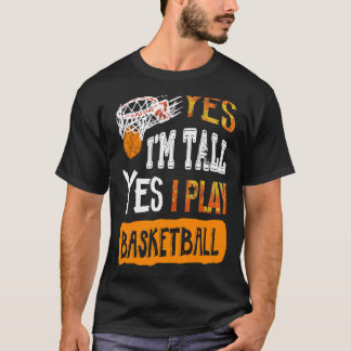 Ja, ik speel basketbal t-shirt