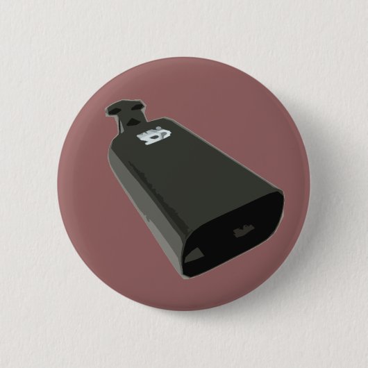 Ja, ik speel de Cowbell. Ronde Button 5,7 Cm (Voorkant)