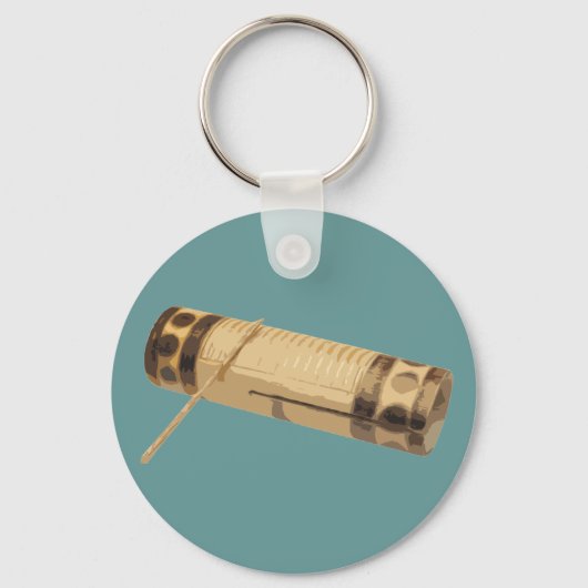 Ja, ik speel de Guiro. Sleutelhanger (Voorkant)