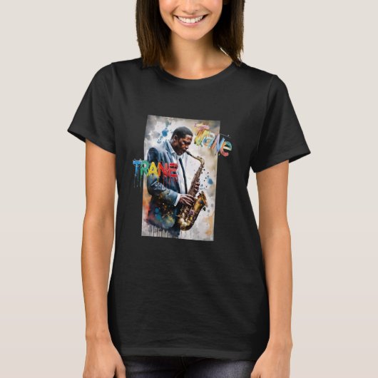 Ja, ik spreek Coltrane - Jazz Music Lover T-shirt (Voorkant)