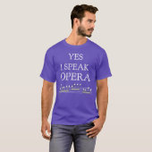 ja ik spreek opera t-shirt vriendin (Voorkant volledig)