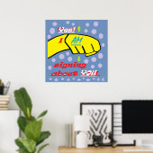 Ja, ik teken over jou. poster (Thuiskantoor)
