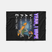 Ja ik vape bibliotheekboeken me grappig dom fleece deken (Voorkant (Horizontaal))