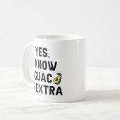Ja, ik weet dat Guac extra is Koffiemok (Voorkant links)