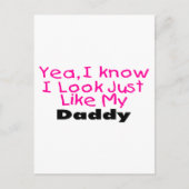 Ja, ik weet dat ik er net als mijn papa uitzie briefkaart (Voorkant)