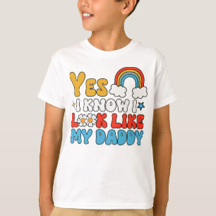 Ja, ik weet dat ik eruit zie als mijn vader t-shirt