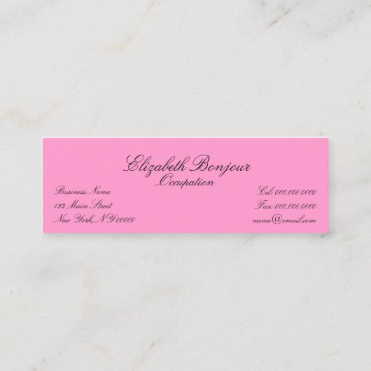 Ja, ik weet dat ik geweldig slank ~ Visitekaartje  (Achterkant)