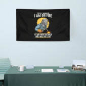 Ja, ik weet dat ik in brand sta spandoek (Beurs)