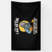 Ja, ik weet dat ik in brand sta spandoek (Verticaal)