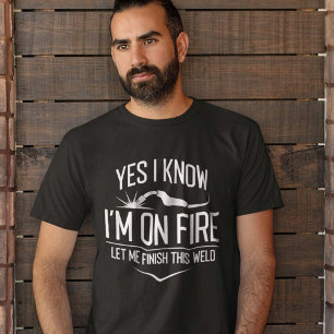 Ja, ik weet dat ik in brand sta t-shirt
