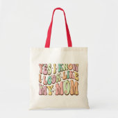 Ja, ik weet dat ik op mijn moeder Moederdag Groovy Tote Bag (Voorkant)