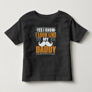 Ja, ik weet dat ik op mijn vader lijk kinder shirts