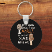 Ja, ik weet waar ik de Morels in paddenstoeltje vi Sleutelhanger (Voorkant)