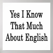 Ja, ik weet zoveel over Engels Poster (Voorkant)