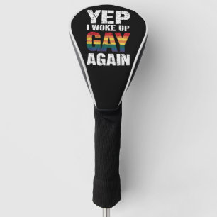Ja, ik werd weer homoseksueel wakker Pride Regenbo Golfheadcover