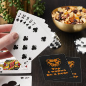 Ja, ik wil een beer zijn pokerkaarten (Insitu)