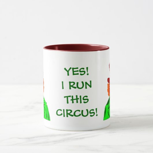 JA! IK ZIE DEZE CIRCUS! Keramische Mok (Midden)