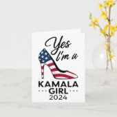 Ja Im A Kamala Girl Stilettos High Heel Harris 20 Kaart (Gele Bloem)
