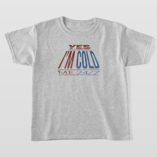 JA IM KOUD - WINTER FUNNY QUOTE T-SHIRT (Laagn)