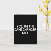 Ja In De Gamechanger Guy Funny Baseball Kaart (Gele Bloem)