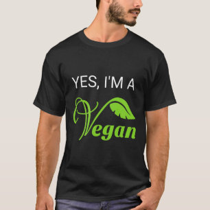 Ja In Een Veganistisch Vegetarisch Veganistisch Ra T-shirt
