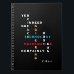JA INDEED ZE KAN STAM Motivatie Notitieboek<br><div class="desc">JA INDEED ZE KAN STEM Notitieboek Motivatie maken met Christelijk Bijbelvers. Dit inspirerend Notitieboek shows de woorden WETENSCHAP, TECHNOLOGIE, ENGINEERING en MATHEMATIEK - ook bekend als STEM - gecombineerd in een origineel kruiswoordontwerp met de motivatie inspirerend prijsopgave JA, ZE KAN ZEKER ZEKER. De levendige kleuren van de STEM-onderwerpen zijn groen...</div>