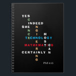 JA INDEED ZE KAN STAM Motivatie Notitieboek<br><div class="desc">JA INDEED ZE KAN STEM Notitieboek Motivatie maken met Christelijk Bijbelvers. Dit inspirerend Notitieboek shows de woorden WETENSCHAP, TECHNOLOGIE, ENGINEERING en MATHEMATIEK - ook bekend als STEM - gecombineerd in een origineel kruiswoordontwerp met de motivatie inspirerend prijsopgave JA, ZE KAN ZEKER ZEKER. De levendige kleuren van de STEM-onderwerpen zijn groen...</div>